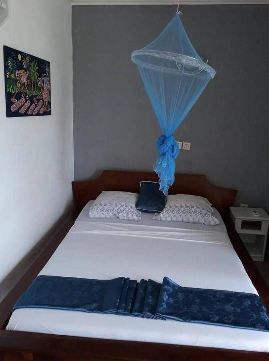 Chambre avec moustiquaire